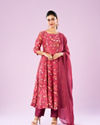 Pink Euphoria Art Silk Anarkali Suit